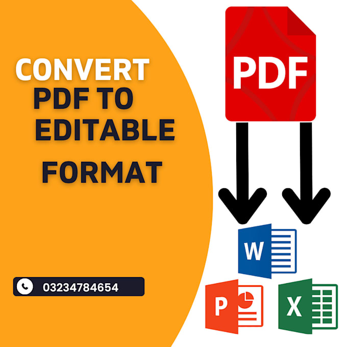 Convert pdf in to editable formate by Zeeshanijaz41 Fiverr
