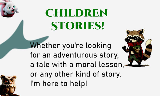 write children stories and books