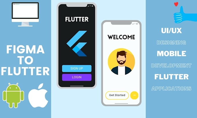 Develop any flutter ui for your flutter app development by Mhamza0506 ...