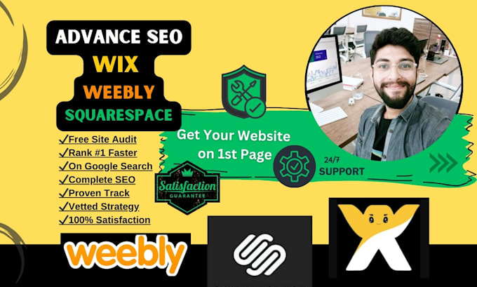 rank weebly, squarespace and expert in wix website SEO