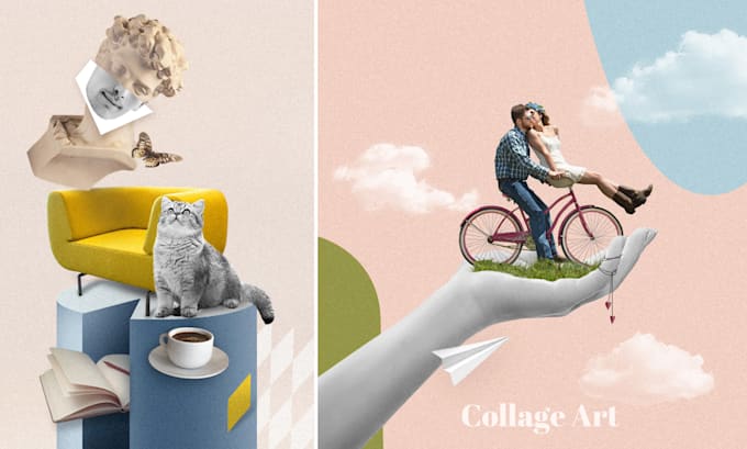 make collage art, photoshop editing or photo manipulation