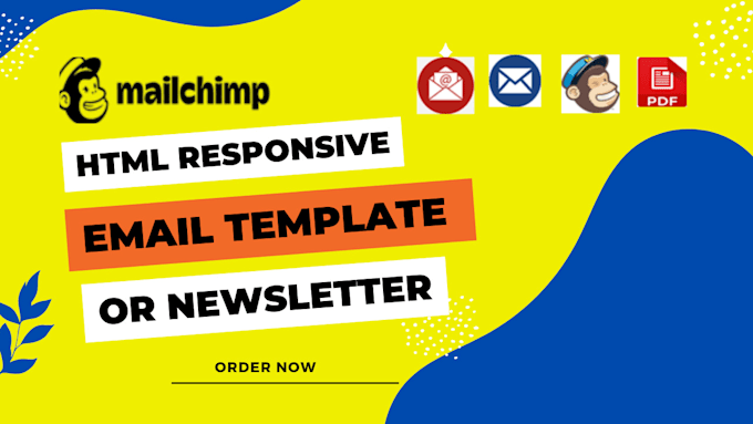 design editable HTML email template, responsive email template, or newsletter