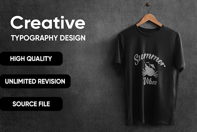 Make custom typography t shirt design by Bisma_creative | Fiverr