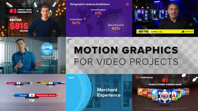 create motion graphics for your live action video project