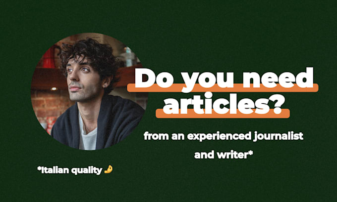 write articles for you
