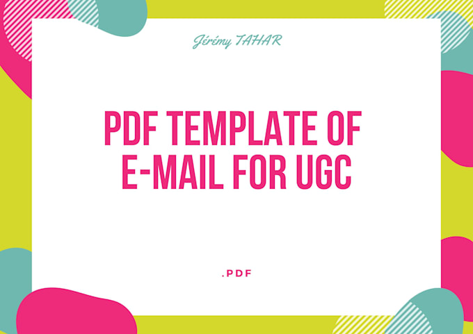 Give you an email template for ugc content by Jeremytahar Fiverr