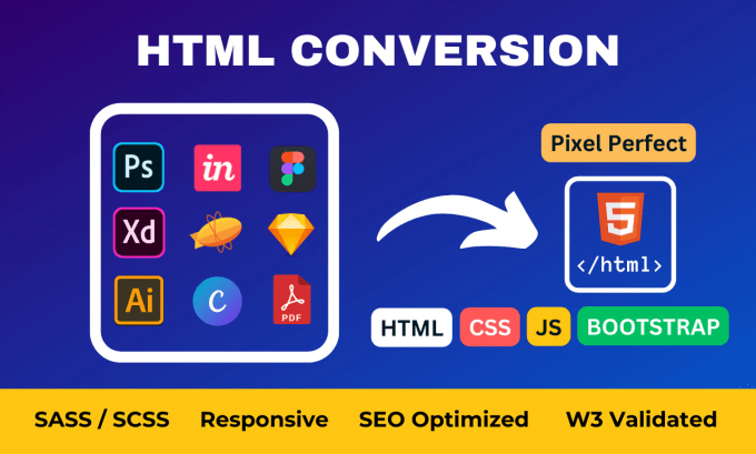 Figma to html, tailwind css, xd to html, bootstrap 5 by Minakshi_mehta ...