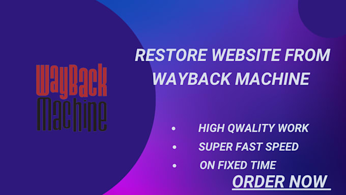 Restore website old data from web archive wayback machine by ...