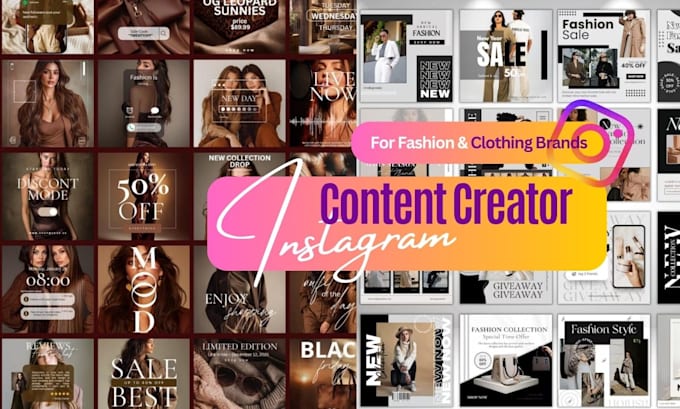 design luxury instagram content for fashion clothing brands