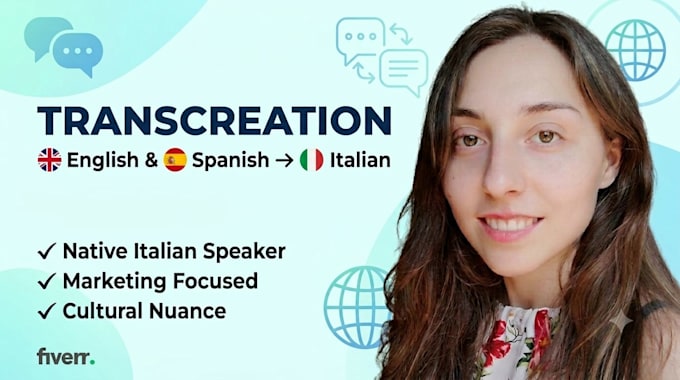 translate and transcreate your text for the italian market