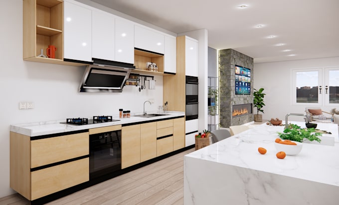 visualize your dream home interior 3d model and realistic render