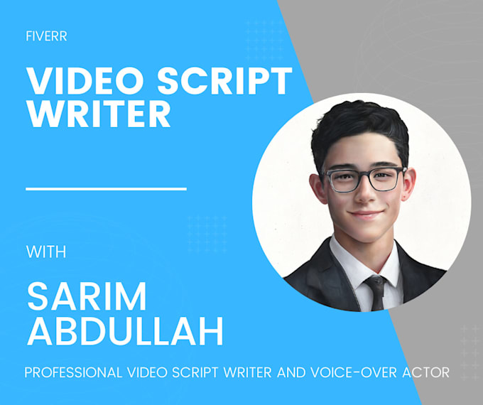 Write you an explainer or advertising video script by Sarim_a_khan | Fiverr