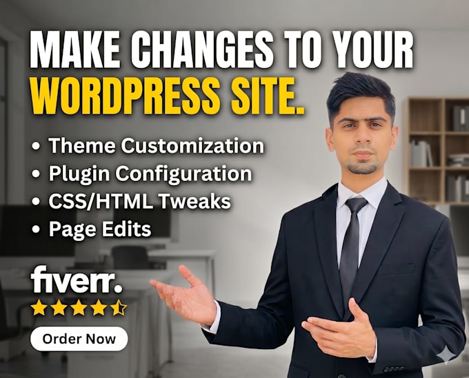 make changes to your wordpress site