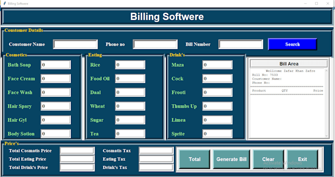 Develop gui application and inventory system using python by Zafar0900 ...