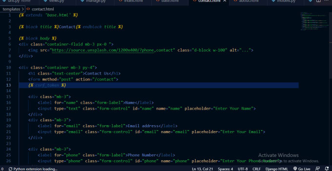 Create website in python and web scrapping by Sufyanweb1 | Fiverr image.