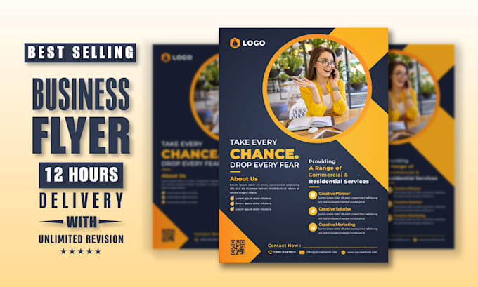 design business, company, product flyer in 24 hour