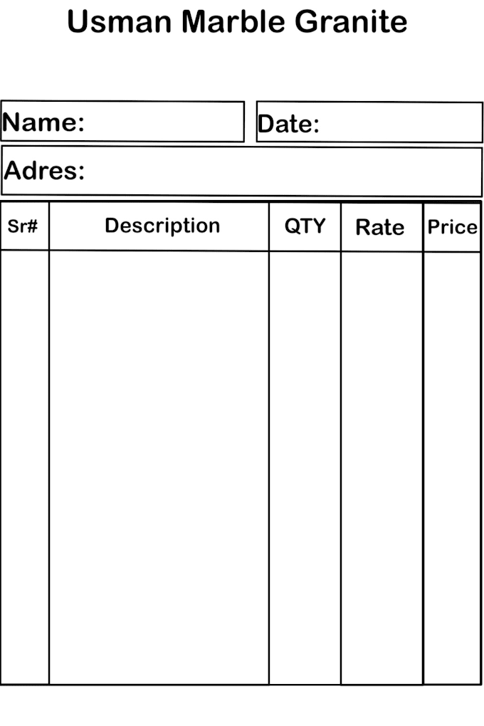 Design custom bill books, receipt books, or invoice book by ...