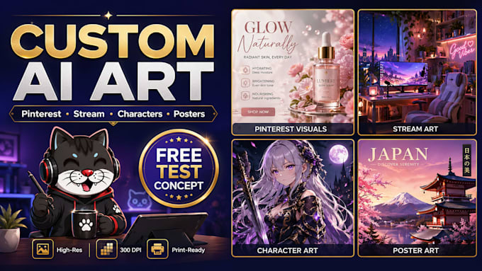 create custom anime character art with ai and photoshop