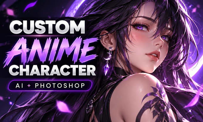create custom anime character art with ai refined in photoshop
