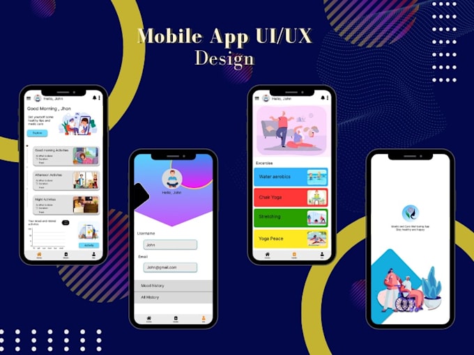 Design creative ux ui design for mobile apps by Bilal9472 | Fiverr