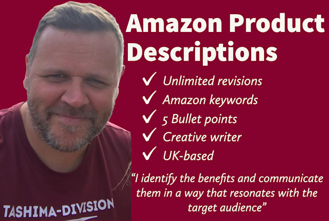write your amazon SEO product description or listing