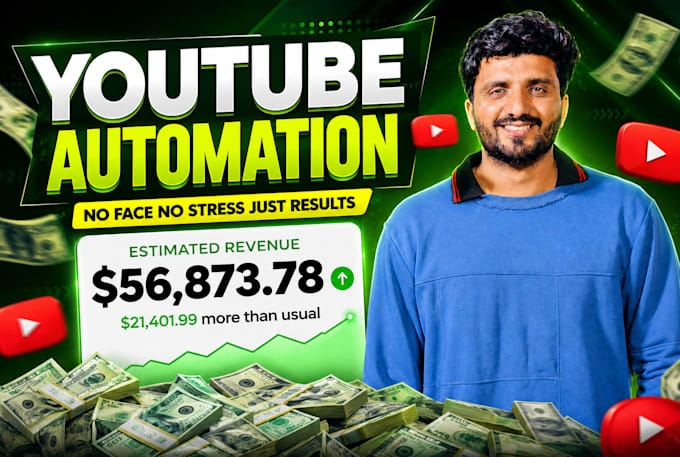 create youtube automation channel and setup top 10 cash cow faceless videos