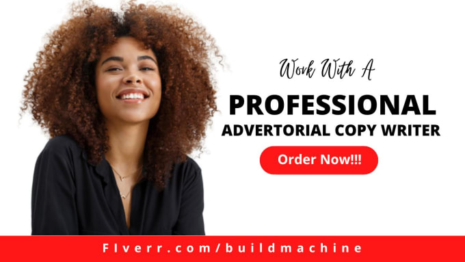 Write health and wellness advertorial landing page copy that sells by