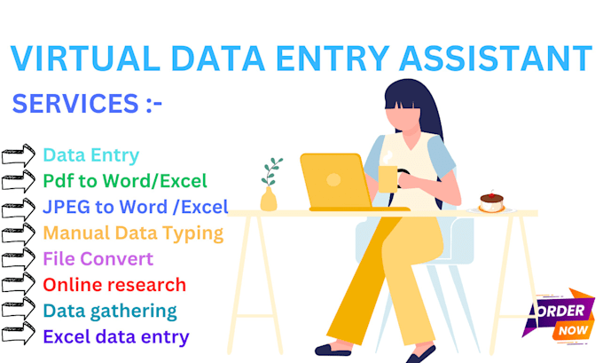 be your virtual assistant for data entry jobs