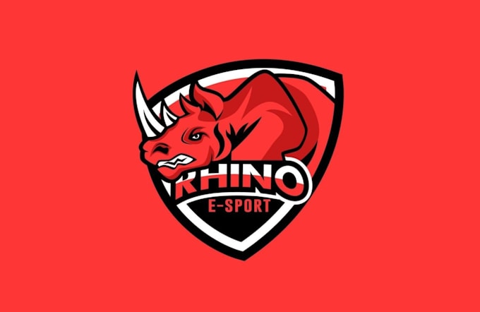 design beautiful rhino logo for your business in sort time