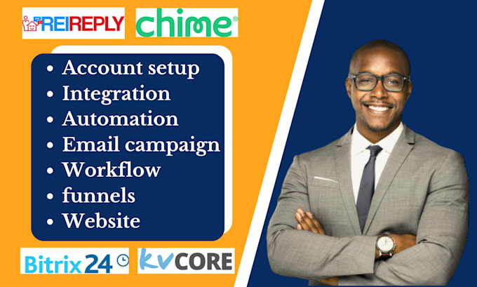 rei reply chime follow up boss liondesk bitrix24 kvcore wise agent crm website