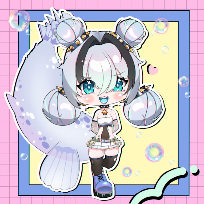 draw cute anime chibi for you