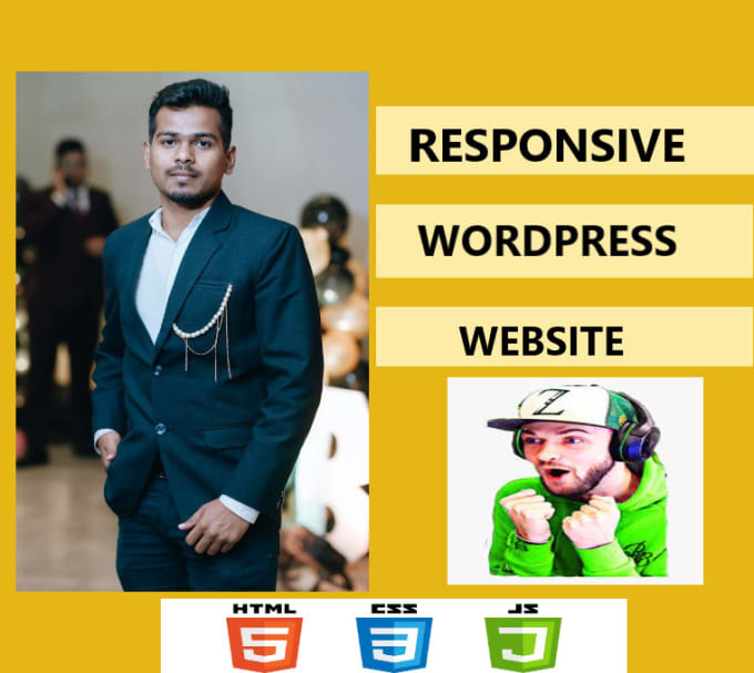 Design or develop responsive website with html, css by Amanshahje | Fiverr