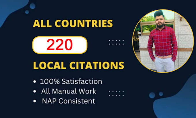 220 all country local citations for local SEO