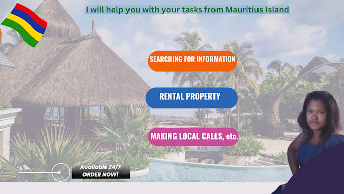 help you with your tasks from mauritius island