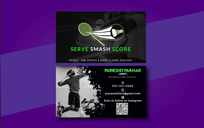 design business card plus free qr code