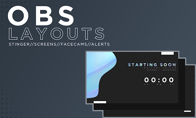 Make you minimalist obs layout by Contratistics | Fiverr