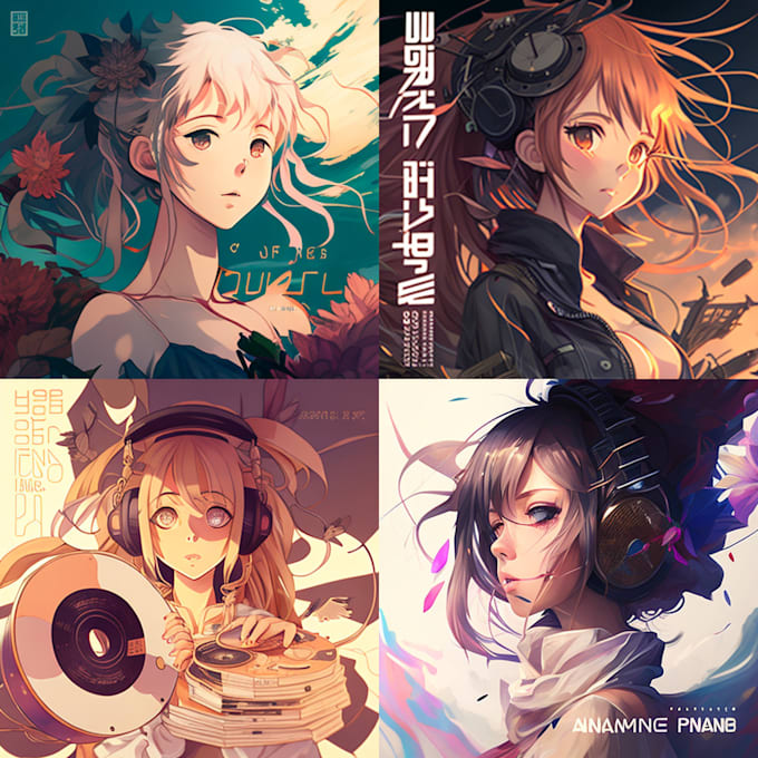 Create stunning ai art anime album covers by Morganhaler | Fiverr