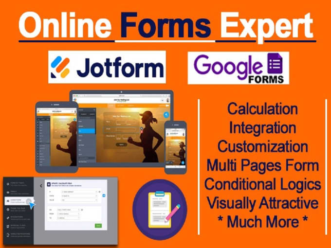 make online jotform, google form, filable pdf