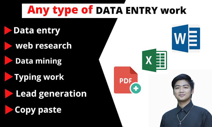 Do typing job, copy paste by Jaroldmatias | Fiverr