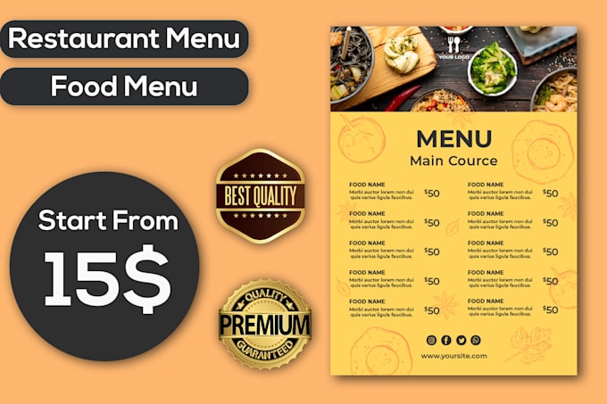 do restaurant menu and food menu to earn more money