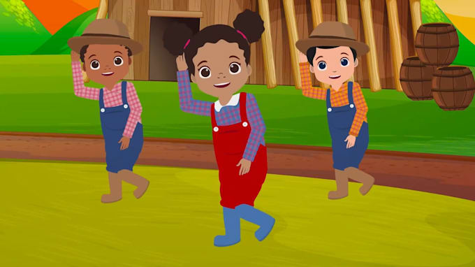 design amazing 2d kids animation