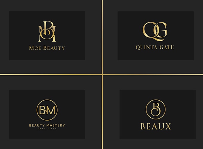 do versatile flat minimalist luxury initial logo design