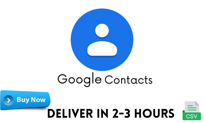 create a CSV file to import contacts in google contacts