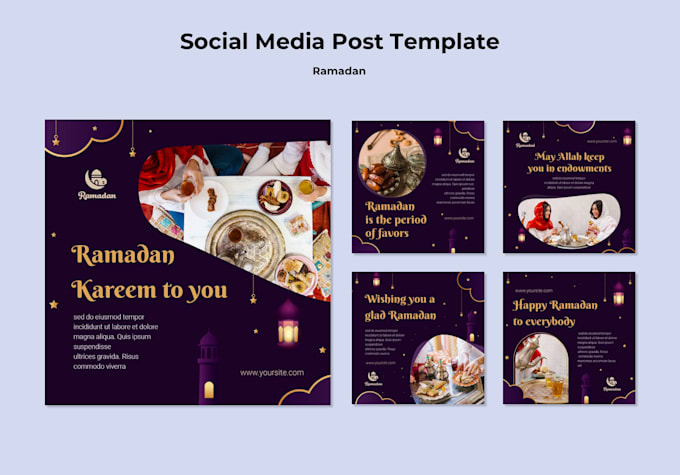 do islamic poster and  flyer banner or arabic poster