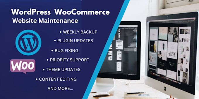 do wordpress woocommerce maintenance, update and support