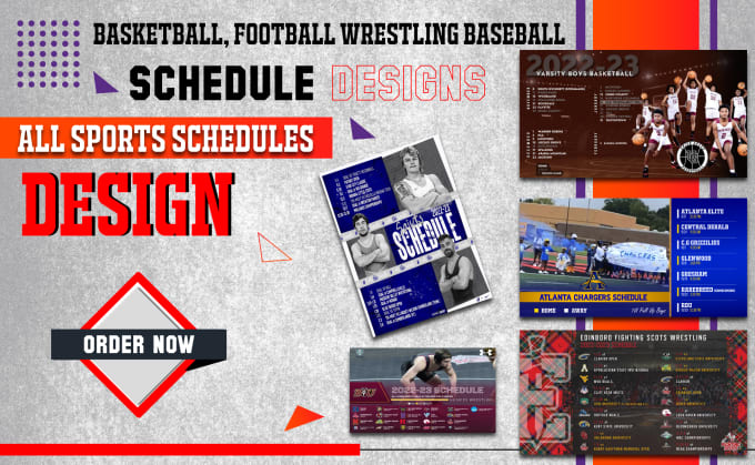 Sports Team Schedules And Posters By Joseph8590 Fiverr 5243