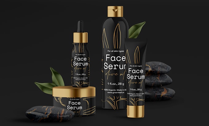 design skincare labels, cosmetic labels, jar labels, box packaging design