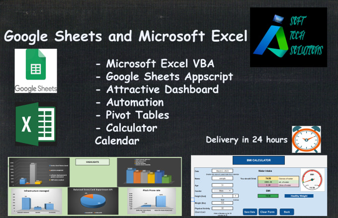 Create excel vba and google sheets appscript by Ai_softtechsoln | Fiverr