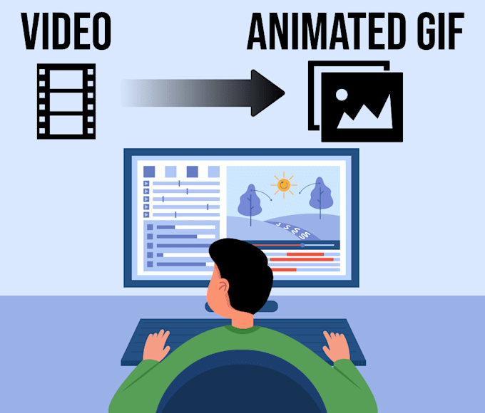 Convert any video file into animated gif by Vearndegger Fiverr