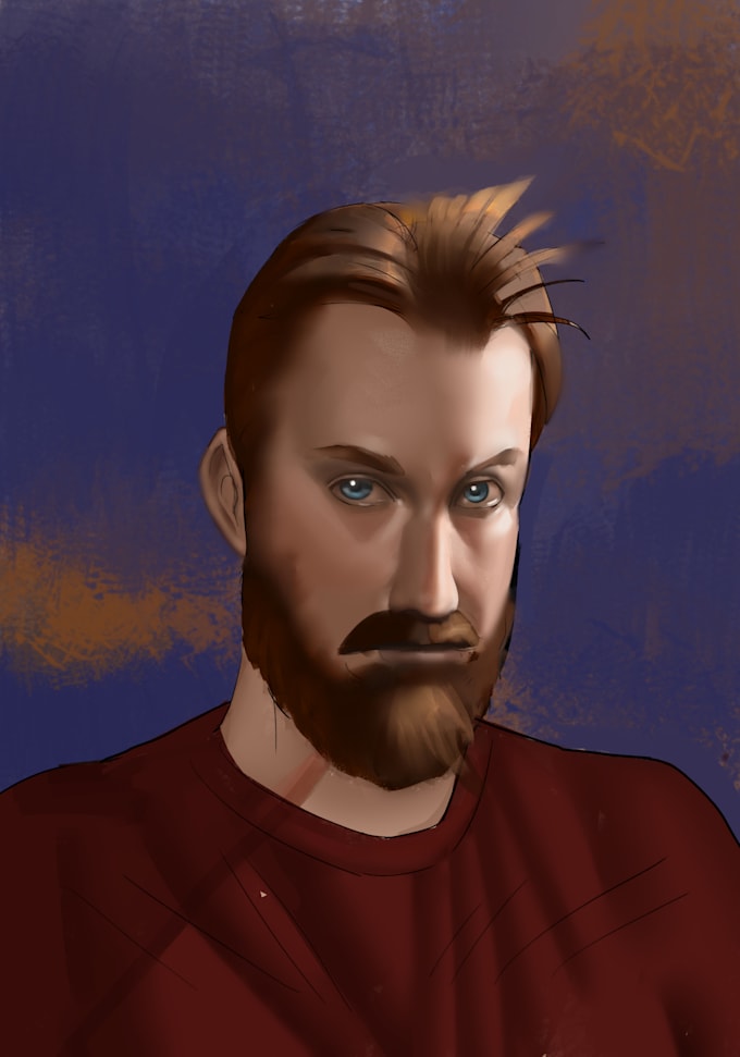 Draw a digital portrait by Meza8264 Fiverr